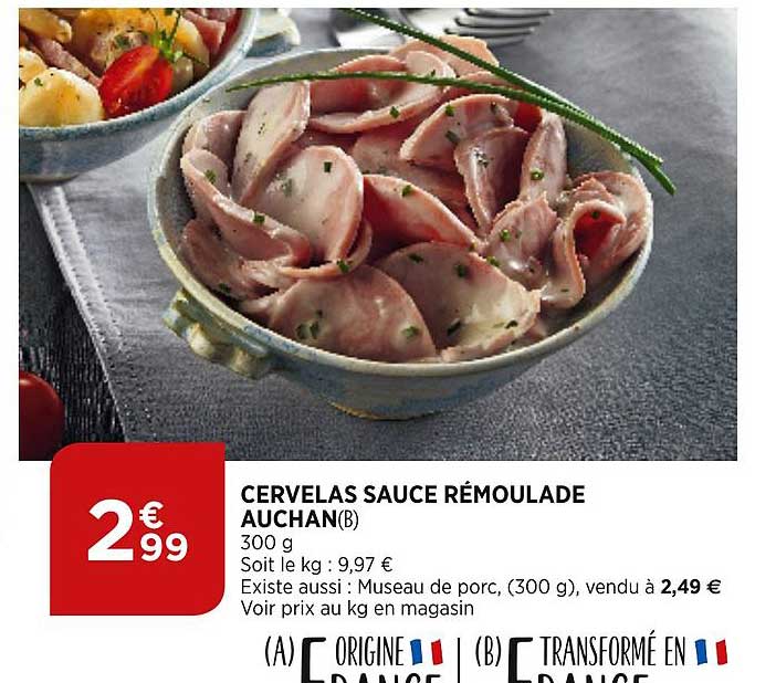 Cervelas Sauce Rémoulade Auchan