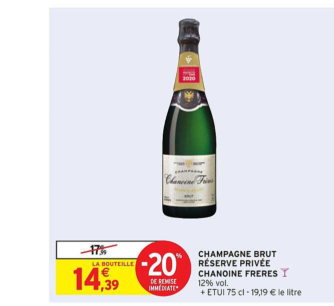 champagne brut réserve privée chanoine frères