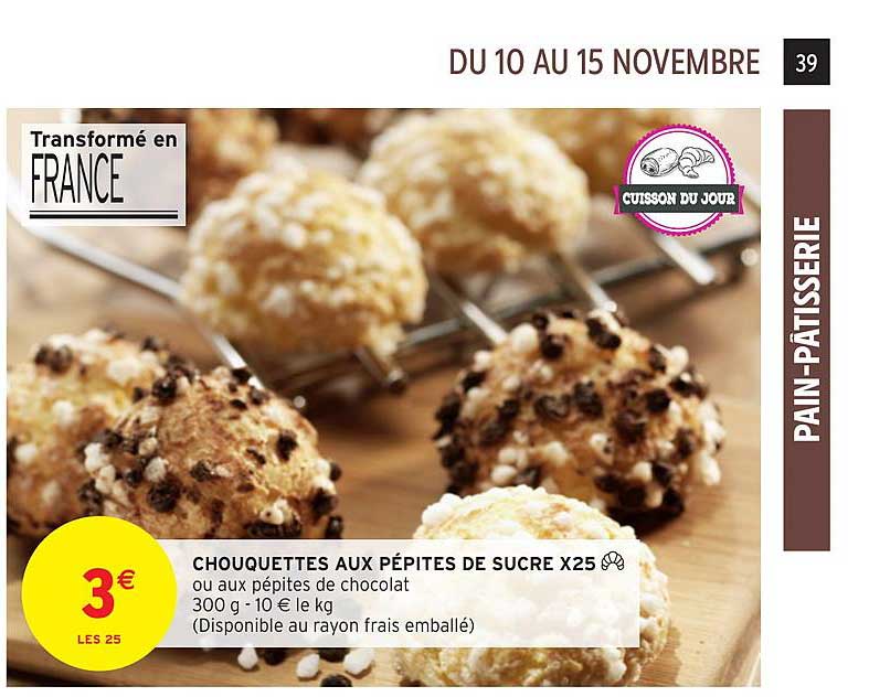 Chouquettes Aux Pépites De Sucre X25