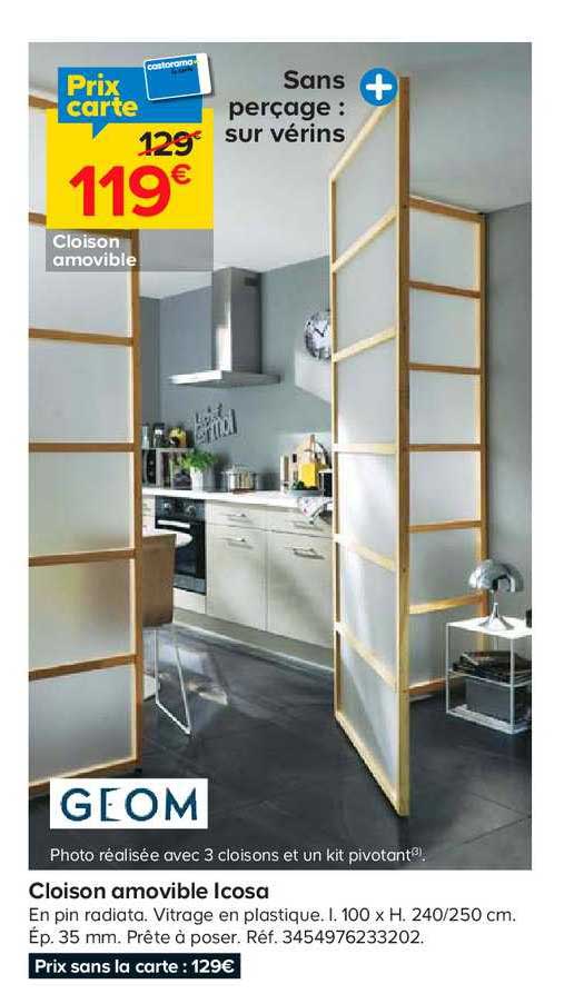 cloison amovible icosa geom