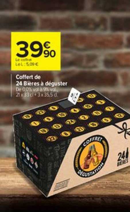 coffret de 24 bières à déguster
