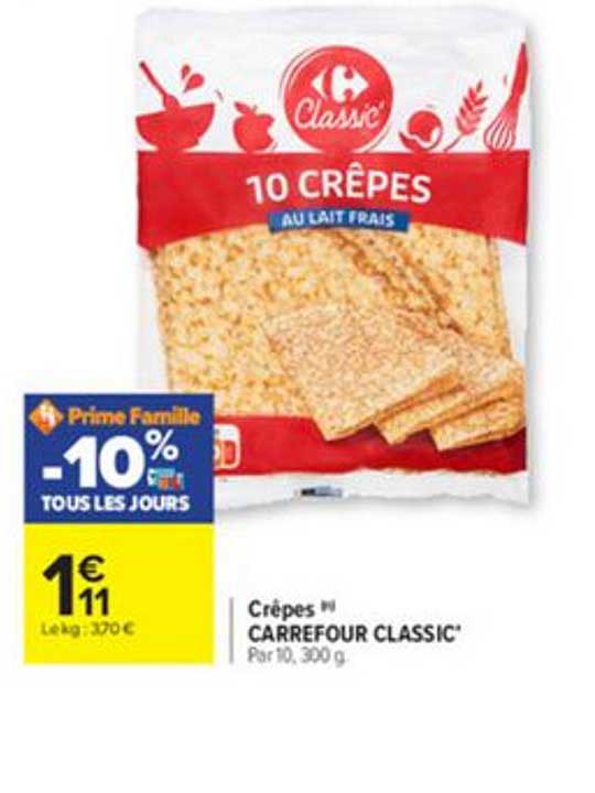 Crêpes Carrefour Classic