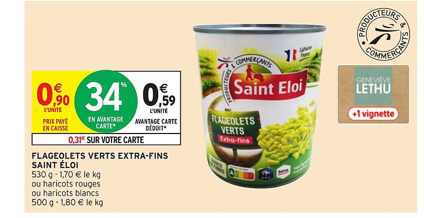 flageolets verts extra-fins saint éloi