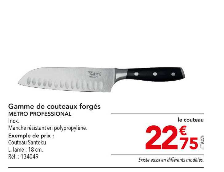 gamme de couteaux forgés metro professional