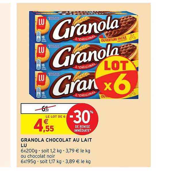Granola Chocolat Au Lait Lu