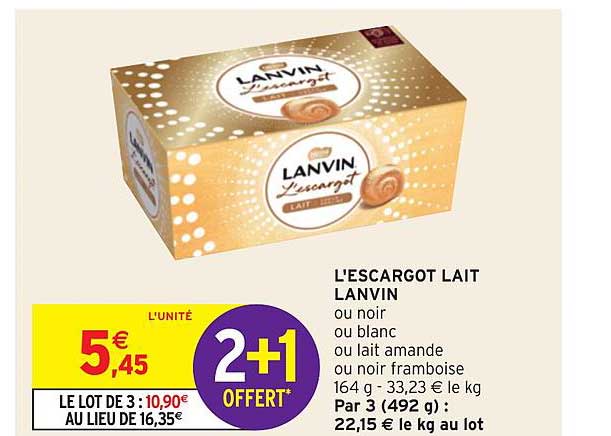 l'escargot lait lanvin