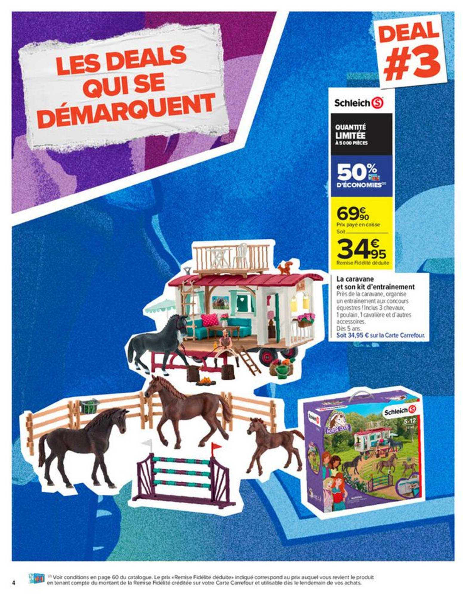 la caravane et son kit d'entraînement schleich