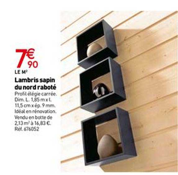 lambris sapin du nord raboté