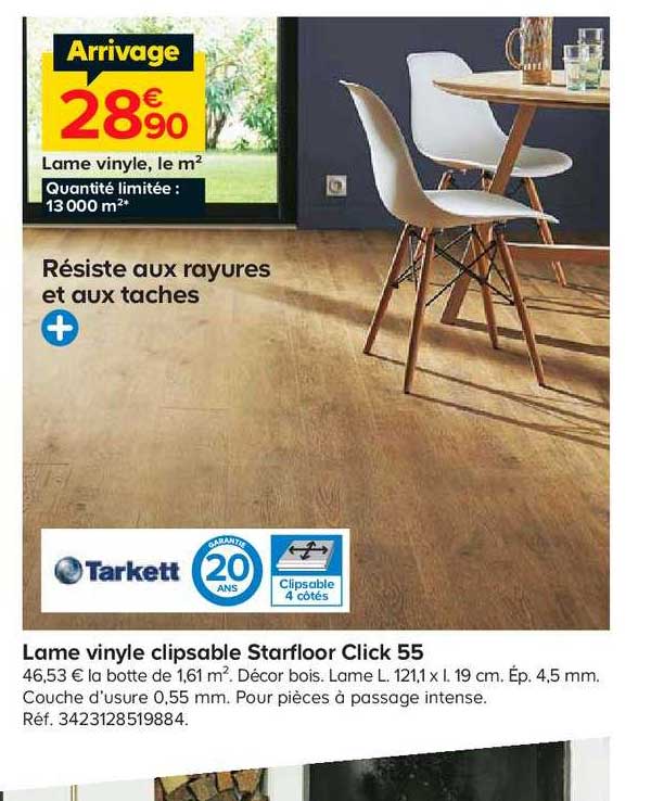 lame vinyle clipsable starfloor click 55