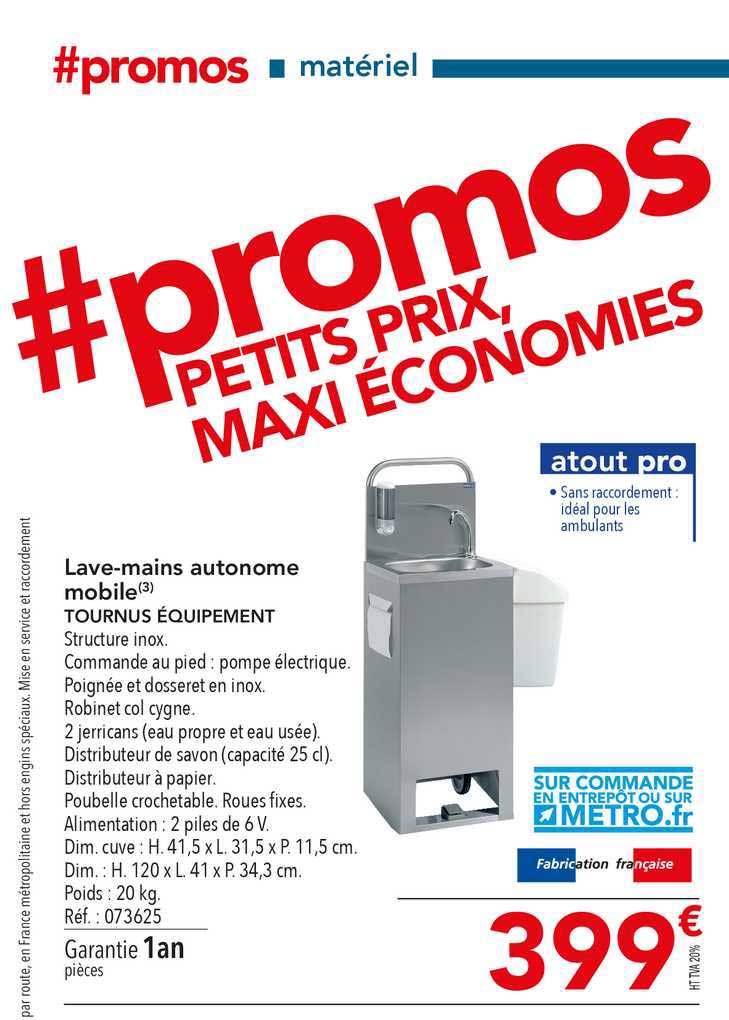 lave mains autonome mobile tournus équipement