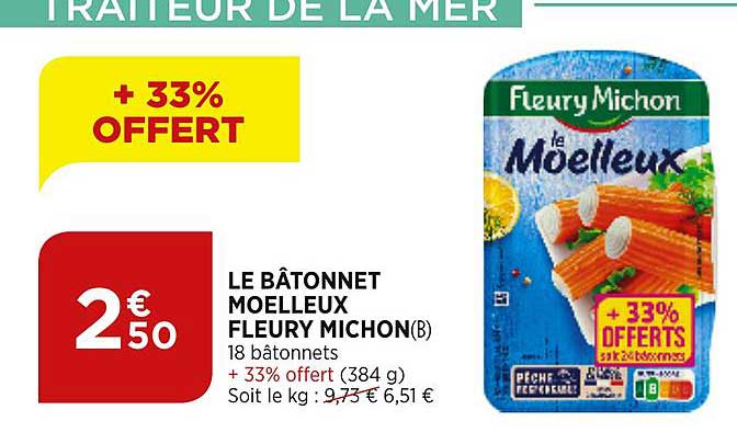 le bâtonnet moelleux fleury michon