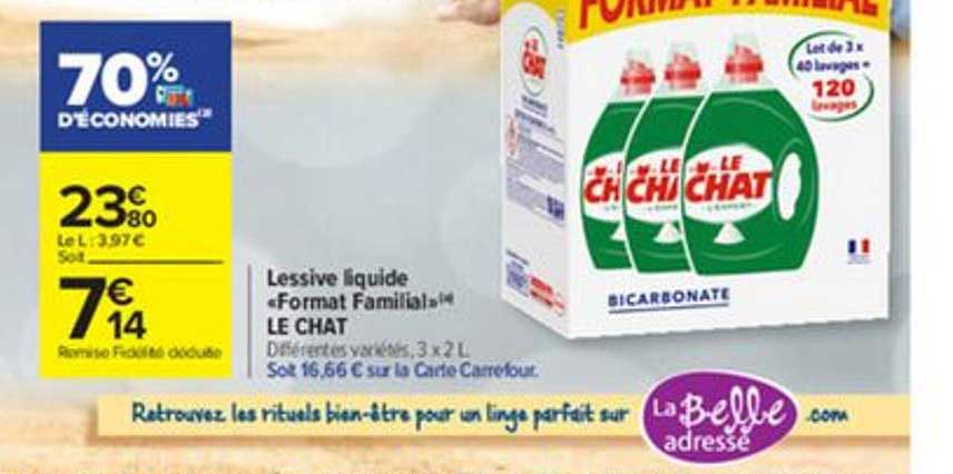 lessive liquide format familial le chat