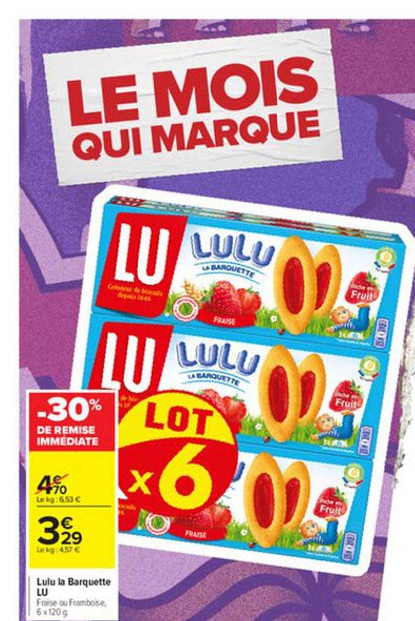 Lulu La Barquette Lu -30% De Remise Immédiate