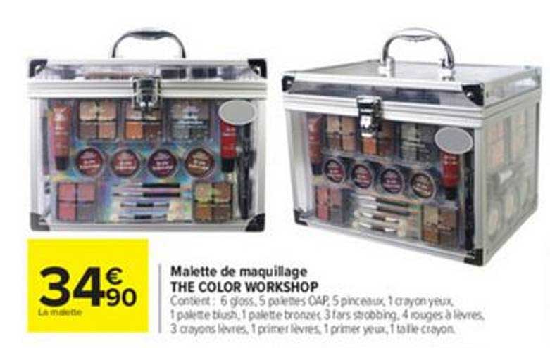 malette de maquillage the color workshop