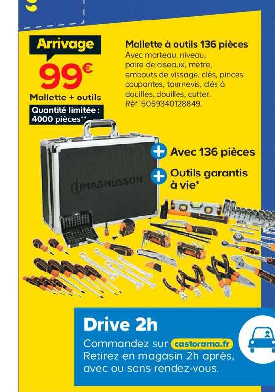 Mallette à Outils 136 Pièces