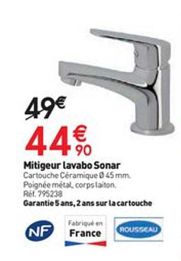 Mitigeur Lavabo Sonar Rousseau