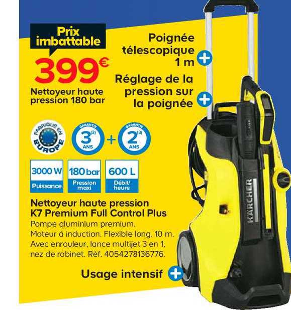 nettoyeur haute pression k7 premium full control plus