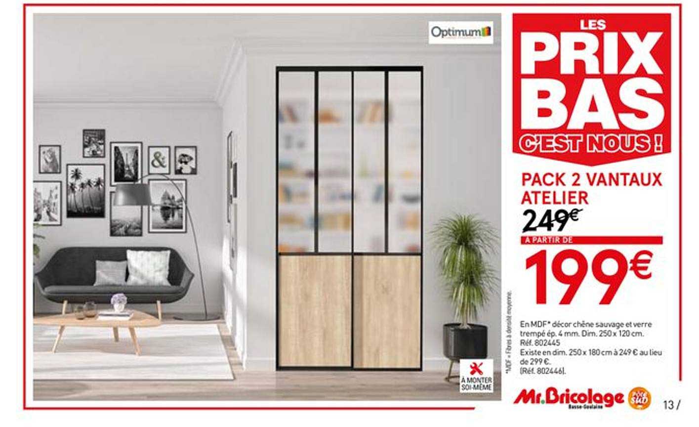 Pack 2 Vantaux Atelier Optimum