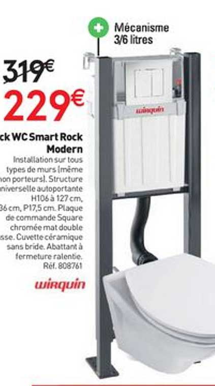 pack wc smart rock modern wirquin