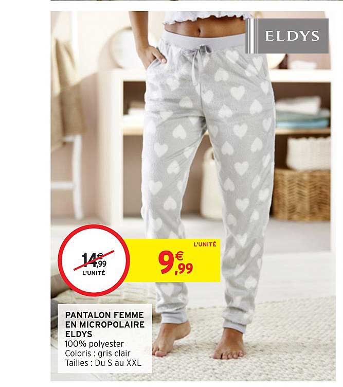 pantalon femme en micropolaire eldys