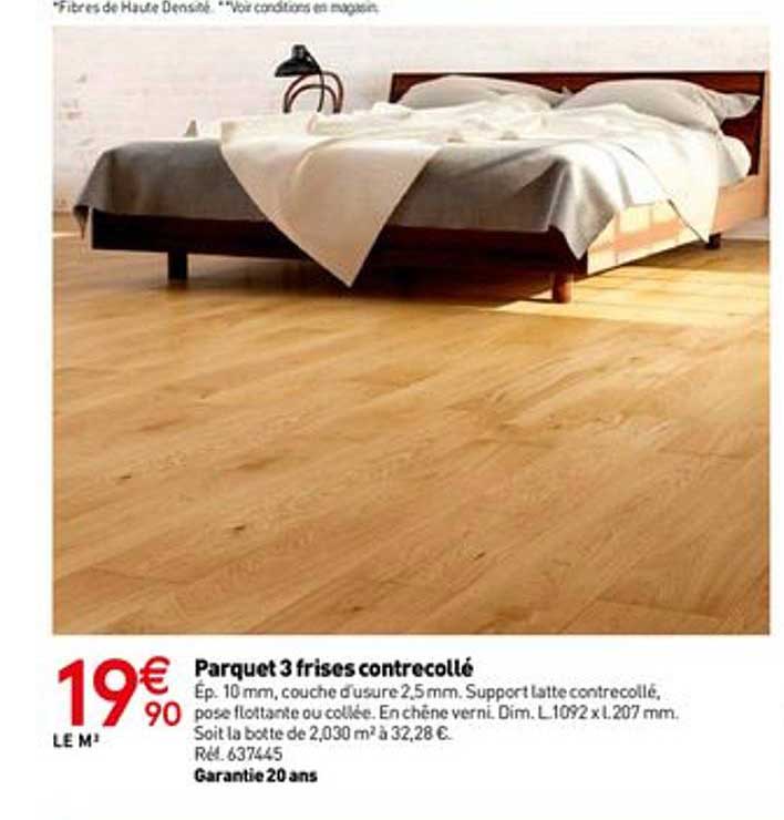 Parquet 3 Frises Contrecollé