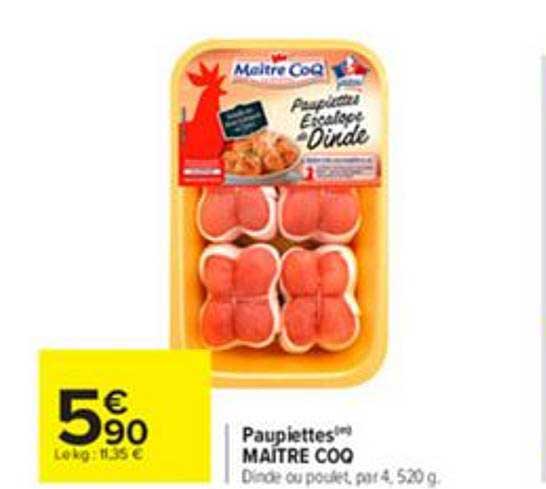 paupiettes maître coq