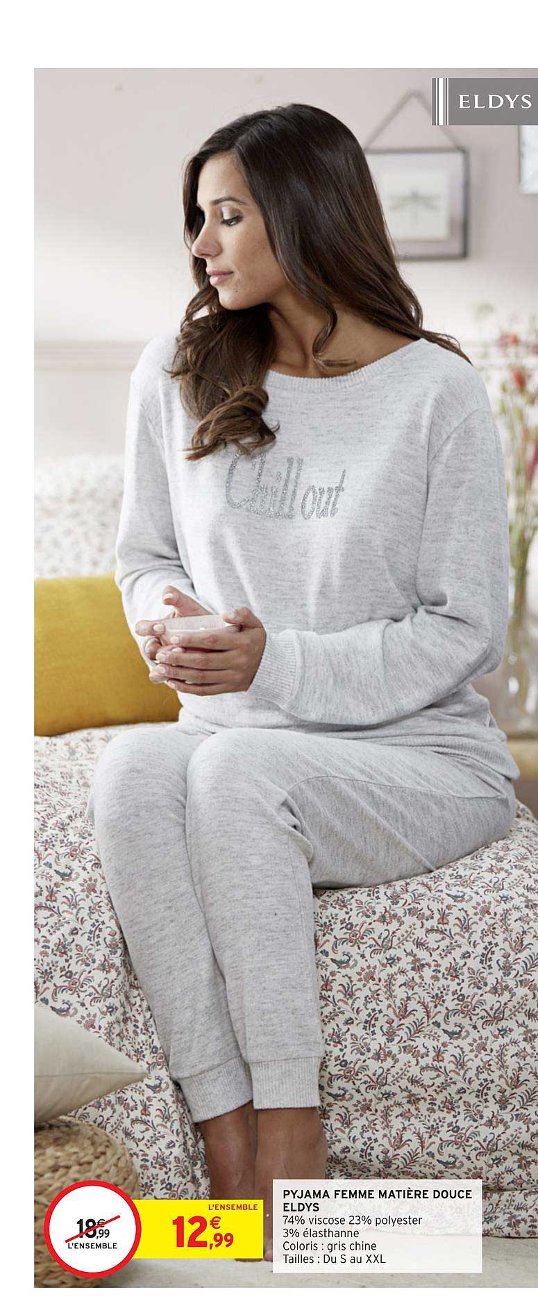 pyjama femme matière douce eldys