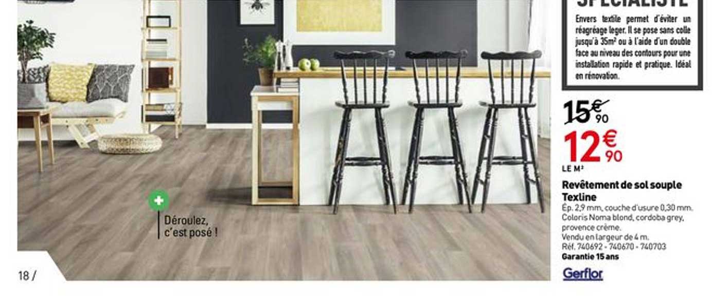 revêtement de sol souple texline