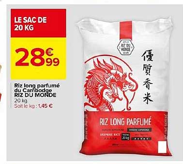 Riz Long Parfumé Du Cambodge Riz Du Monde