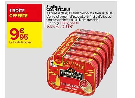 Sardines Connétable