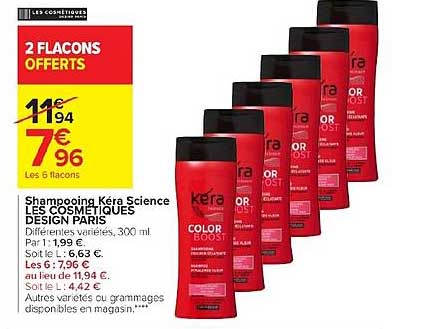 shampooing kéra science les cosmétiques design paris