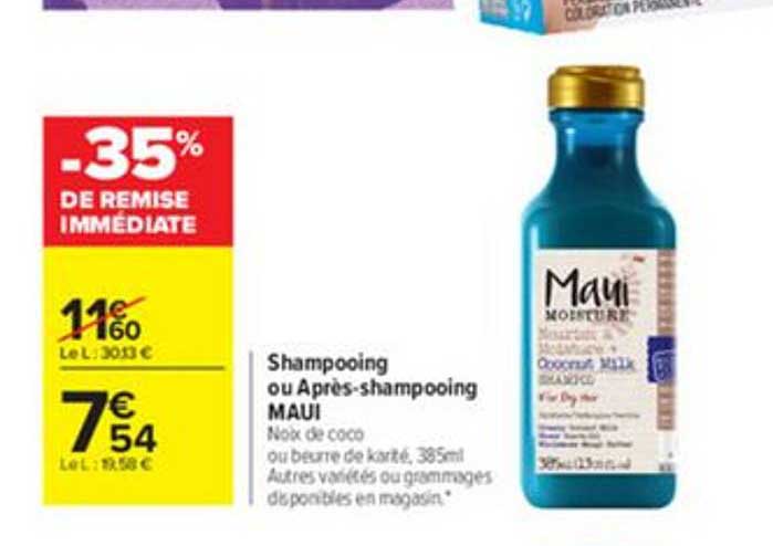 Shampooing Ou Après Shampooing Maui -35% De Remise Immédiate