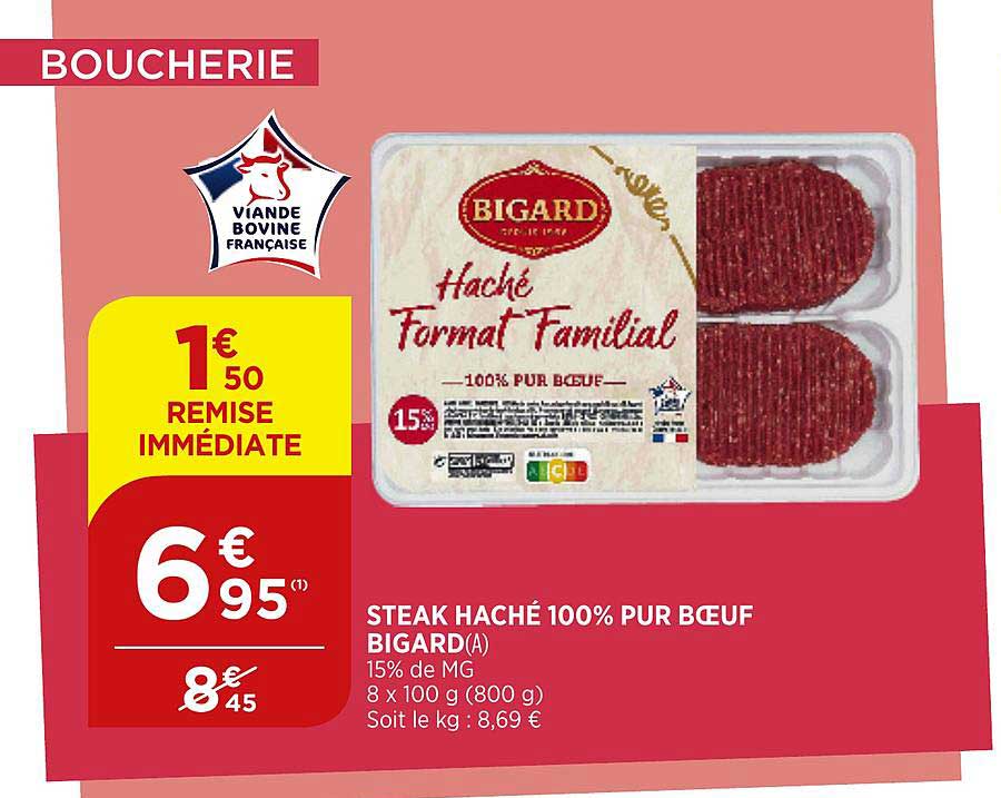 Steak Haché 100% Pur Boeuf Bigard