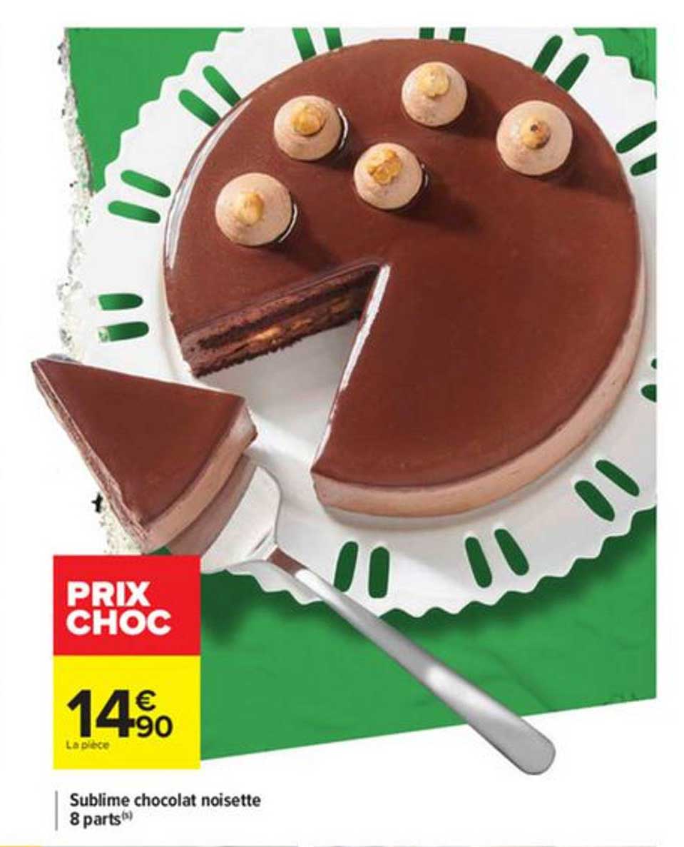 sublime chocolat noisettes 8 parts