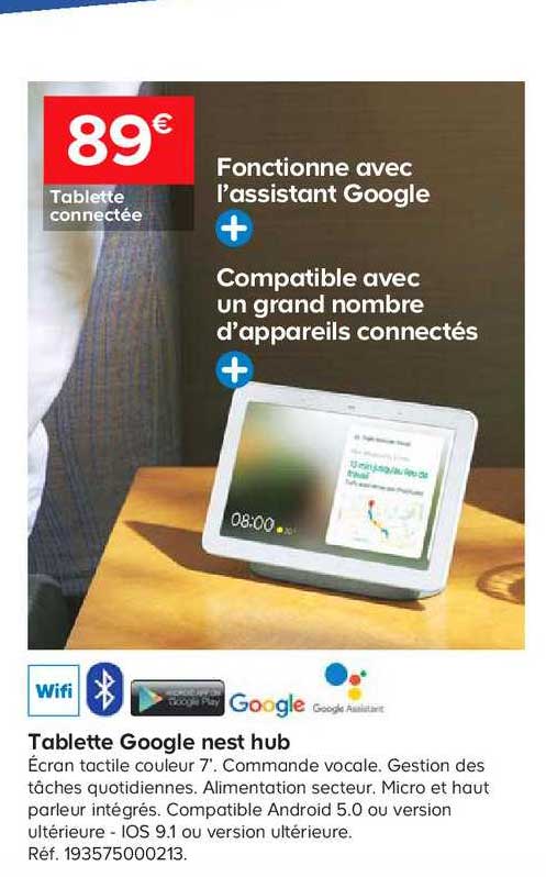 tablette google nest hub