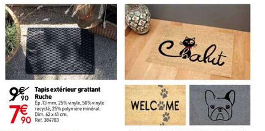 tapis extérieur grattant ruche