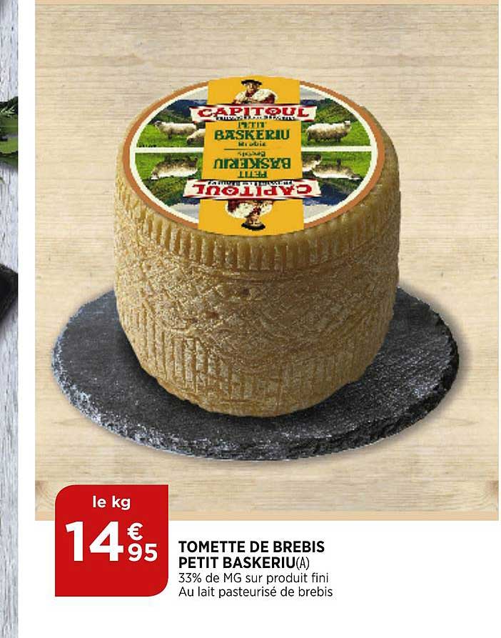 Tomette De Brebis Petit Baskeriu