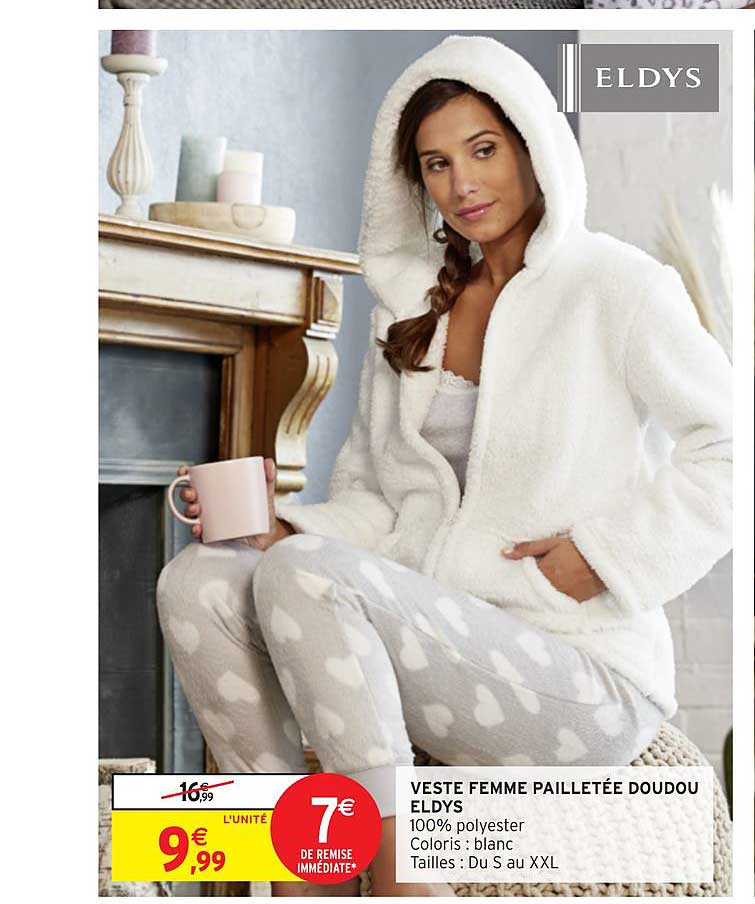 veste femme pailletée doudou eldys