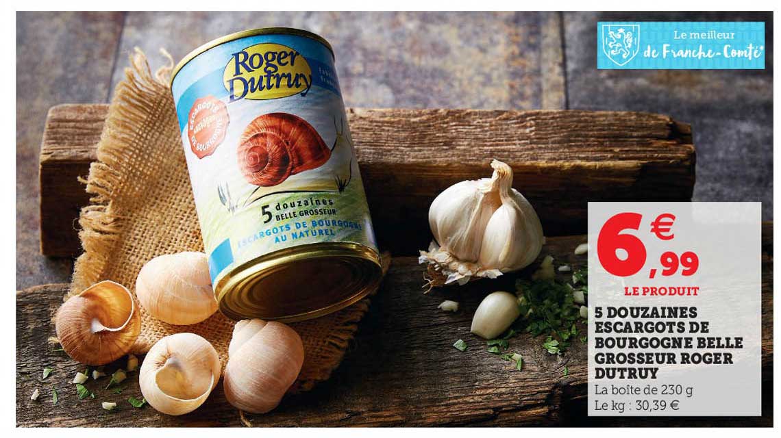 5 douzaines escargots de bourgogne belle grosseur roger dutruy