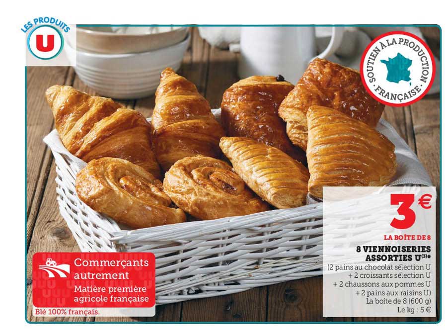 8 Viennoiseries Assorties U