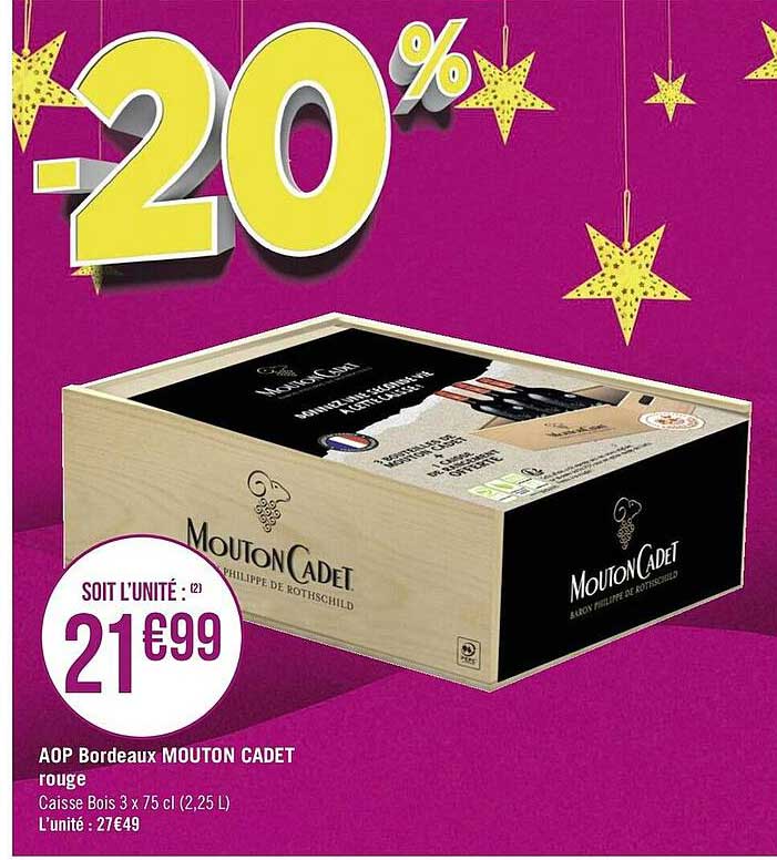 aop bordeaux mouton cadet rouge