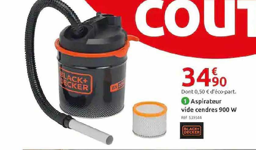 Aspirateur Vide Cendre 900 W Black+decker