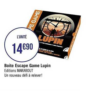 boîte escape game lupin