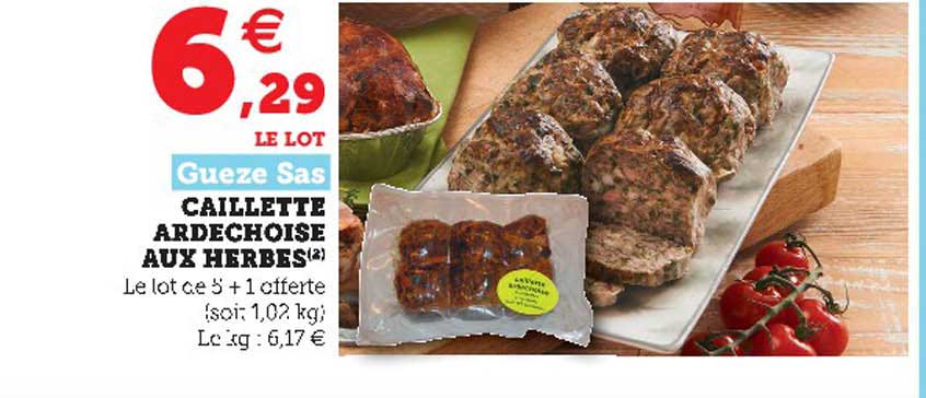 caillette ardéchoise aux herbes gueze sas