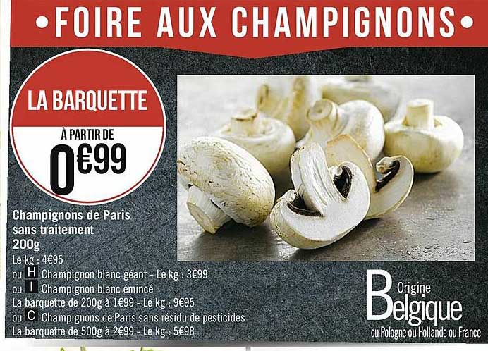 Champignons De Paris Sans Traitement