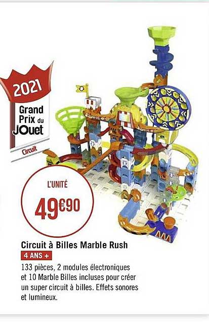 circuit à billes marble rush