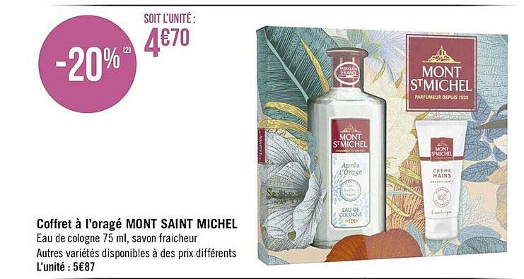coffret à l'orangé mont saint michel