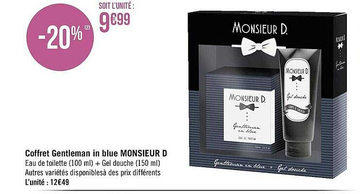 coffret gentleman in blue monsieur d