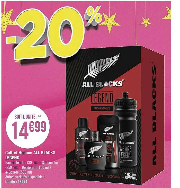 coffret homme all blacks legend
