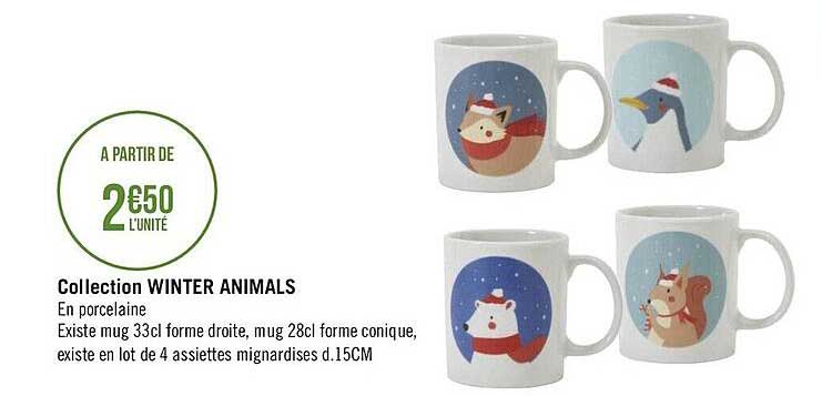 collection winter animals